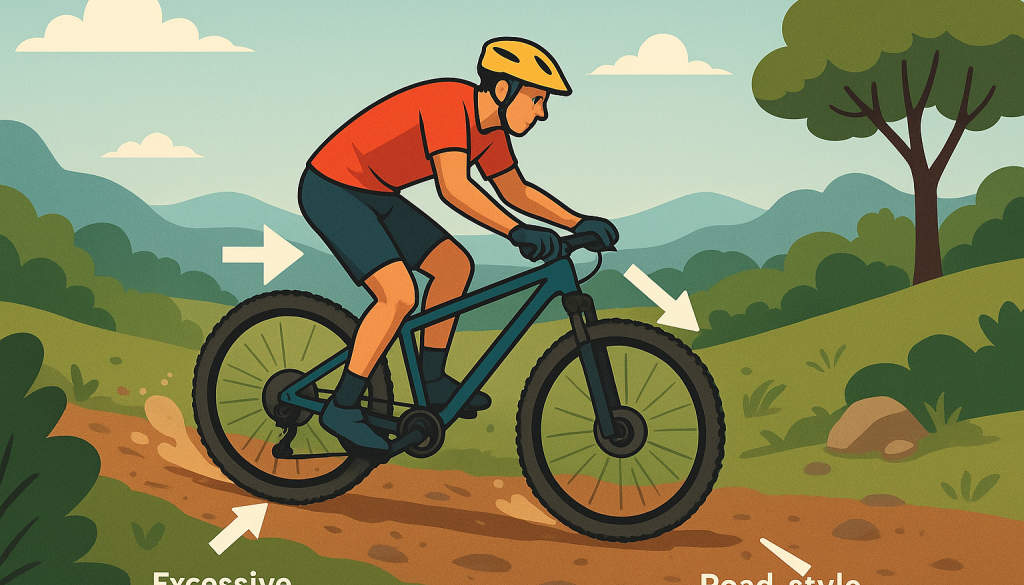 błędy początkujących MTB
