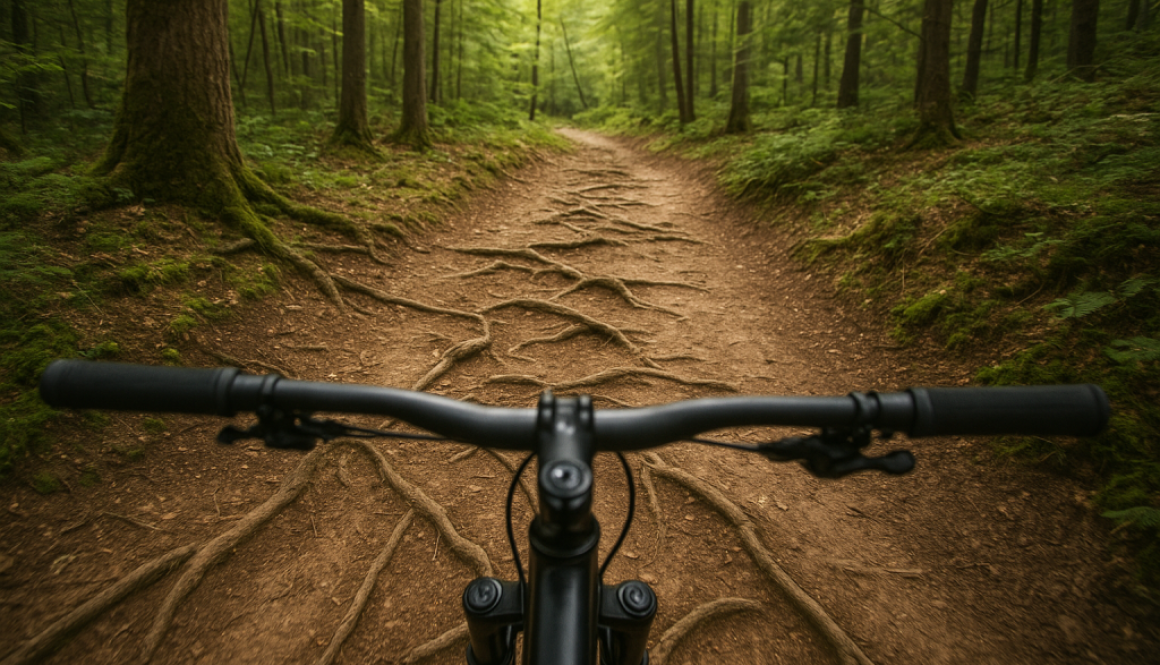 wzrok w jeździe MTB