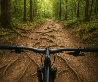 wzrok w jeździe MTB
